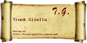 Trunk Gizella névjegykártya